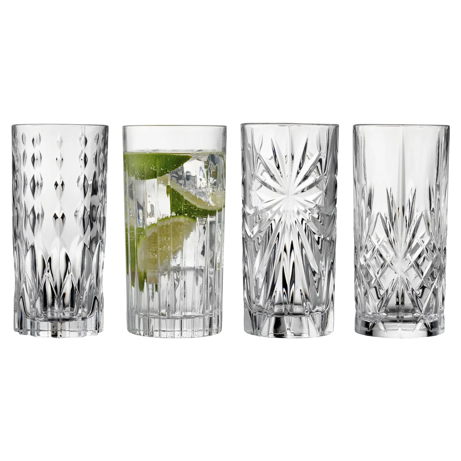 Lyngby Glas Highball 36 cl 4 stk, Selection